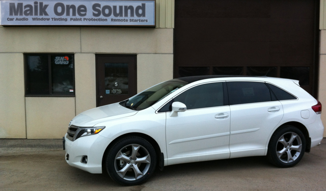 Toyota Venza 2013 with professional window tint in North Bay